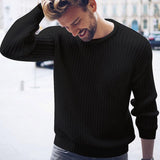Men's Casual Round Neck Pullover Knitwear 15642772M