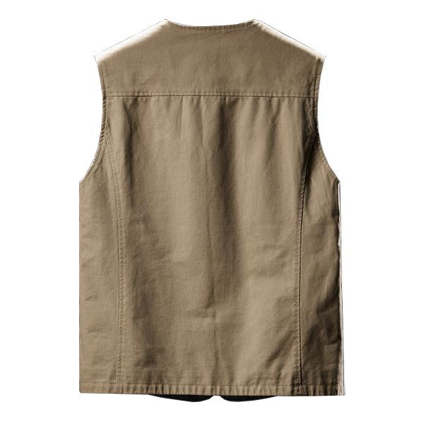 Mens Cotton V-Neck Single Breasted Vest 43550015M Vests