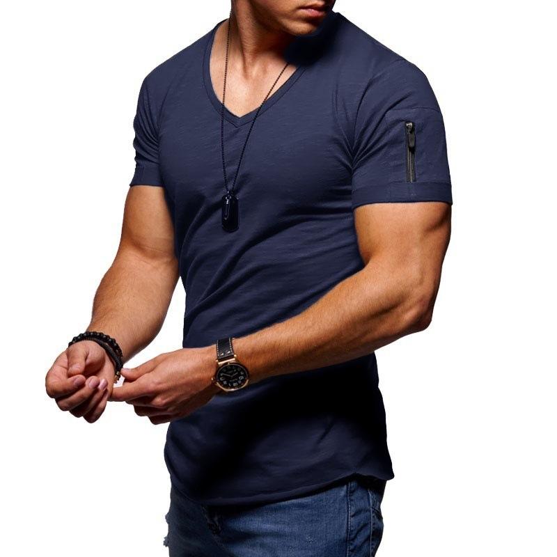 Men's Cotton V-neck Bottoming Shirt 27191547X