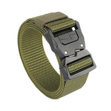 Mens Buckle Nylon Outdoor Tactical Belt 36166416M Army Green / 125Cm Belts