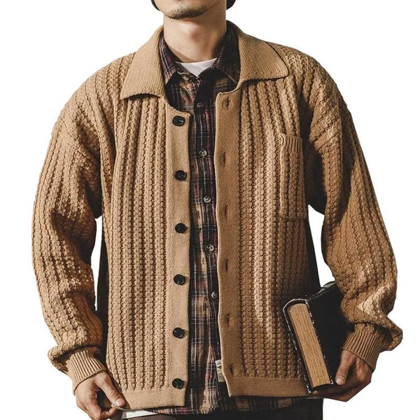 Men's Lapel Cardigan Knitwear Jacket 42169386X
