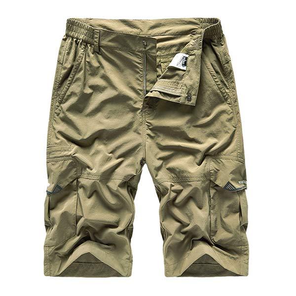 Mens Loose Multi Pocket Shorts 15819117W Khaki / M Shorts