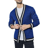 Men's Colorblock Knit Long Sleeve Cardigan 40066315X