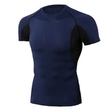 Men's Color Block Short Sleeve Quick Dry T-Shirt 47306015Y