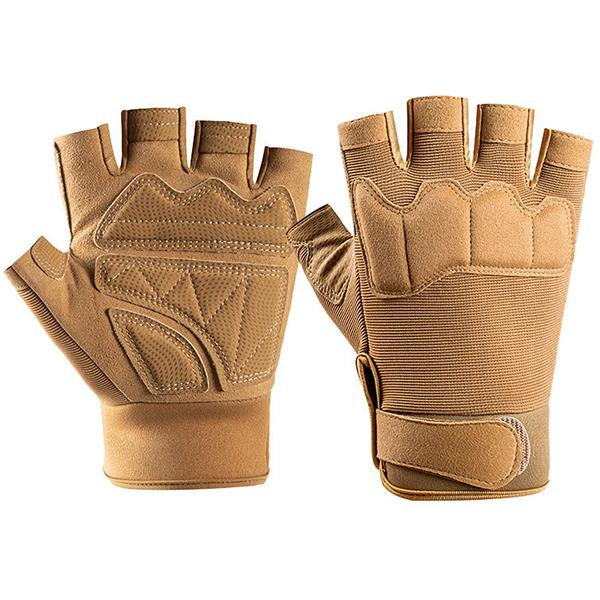 Half Finger Outdoor Non-Slip Gloves 12760208M Khaki / S Gloves