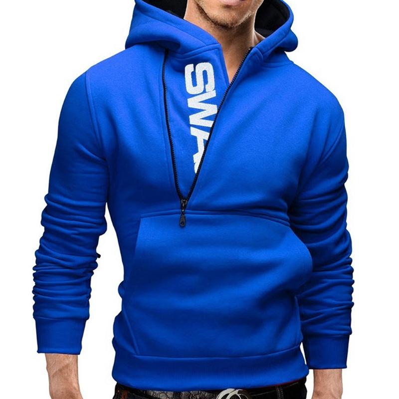 Men's Side Zip Pullover Hoodie 56060913X