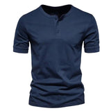 Men's Solid Color Short Sleeve T-Shirt 23111053Y