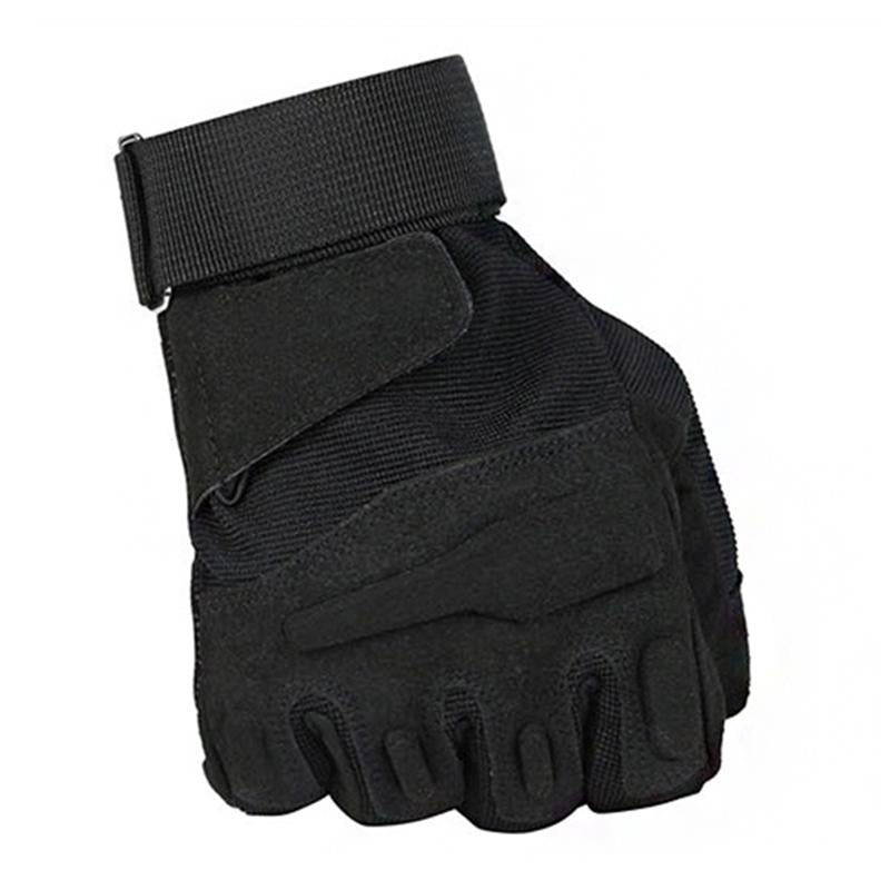 Men's Outdoor Warm Plus Fleece Tactical Non-slip Wear-Resistant Cycling Full Finger Gloves 68399949Y