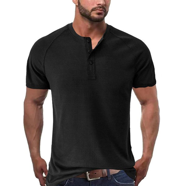 Men's Tough Guy Short Sleeve Henley T-Shirt 46765611X