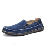Mens Washed Denim Canvas Breathable Casual Shoes 14309547 Blue / 6.5 Shoes