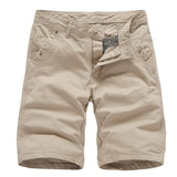 Mens Cotton Cropped Pants 19133237X Khaki / 29 Shorts