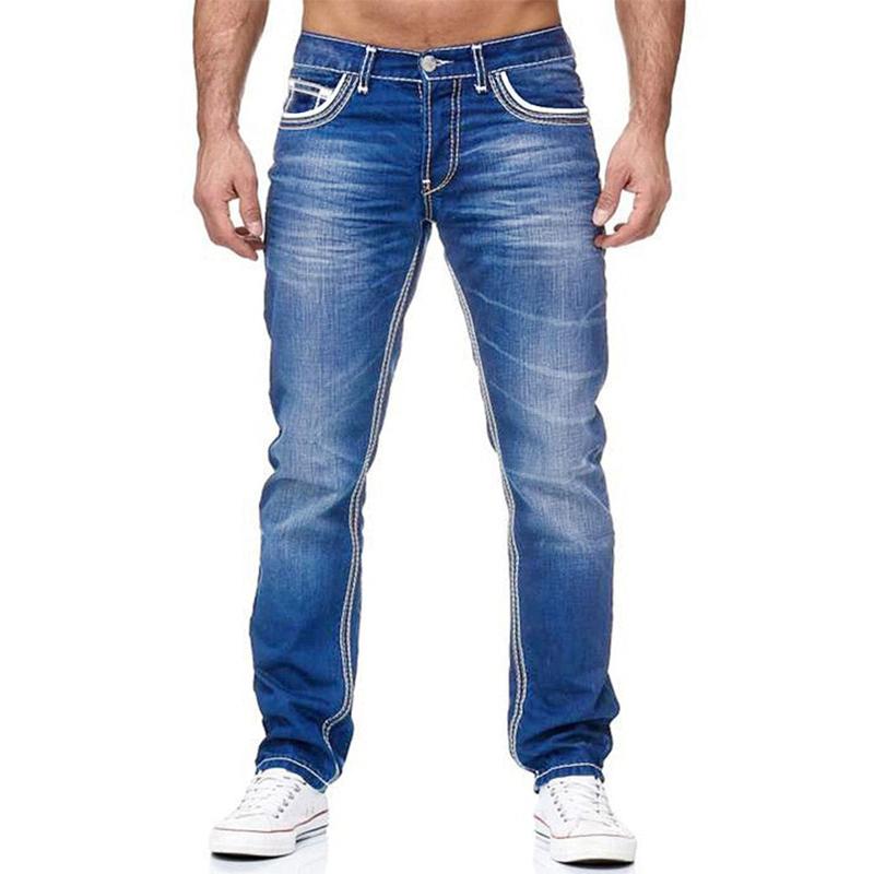 Men's Slim Double Thread Jeans 98971437X