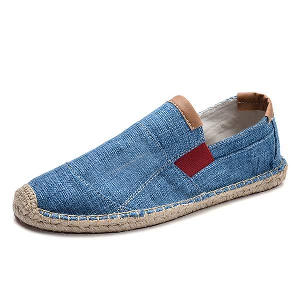 MEN'S LINEN CANVAS FISHERMAN'S SHOES 47496696