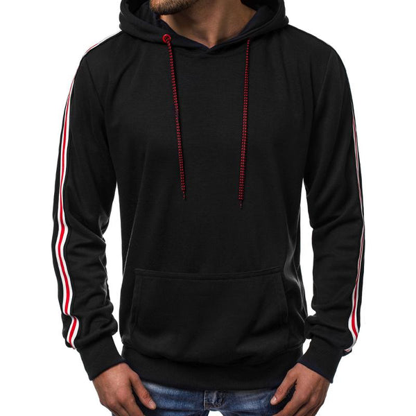 Men's Casual Line Stitching Pullover Hoodie 04924289X