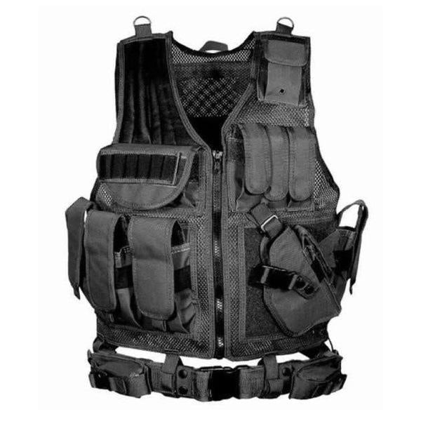 Mens Ultralight Outdoor Mesh Breathable Tactical Vest 96202587A Black / Free Size Vests