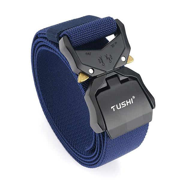 3.8Cm Wide Double Card Slot Buckle Belt Royal Blue / 125Cm Belts