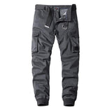 Mens Pocket Cotton Pants Without Belt Gray / 30 Pants