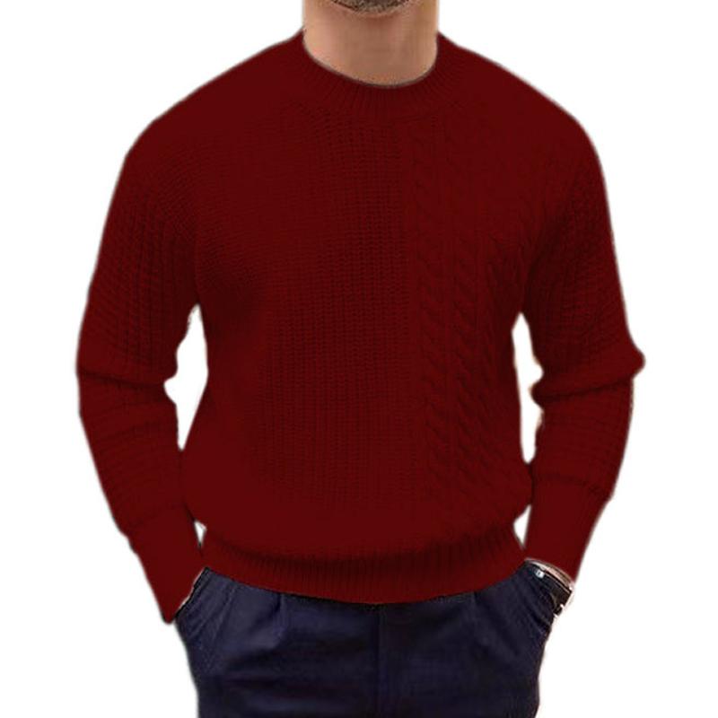 Men's Knitted Crew Neck Sweater 73209450X