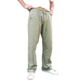 Men's Casual Straight Drawstring Loose Trousers 58622955M