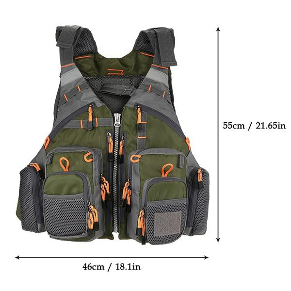 Mens Outdoor Multifunctional Sea Fishing Lifesaving Vest 31685293M Vests