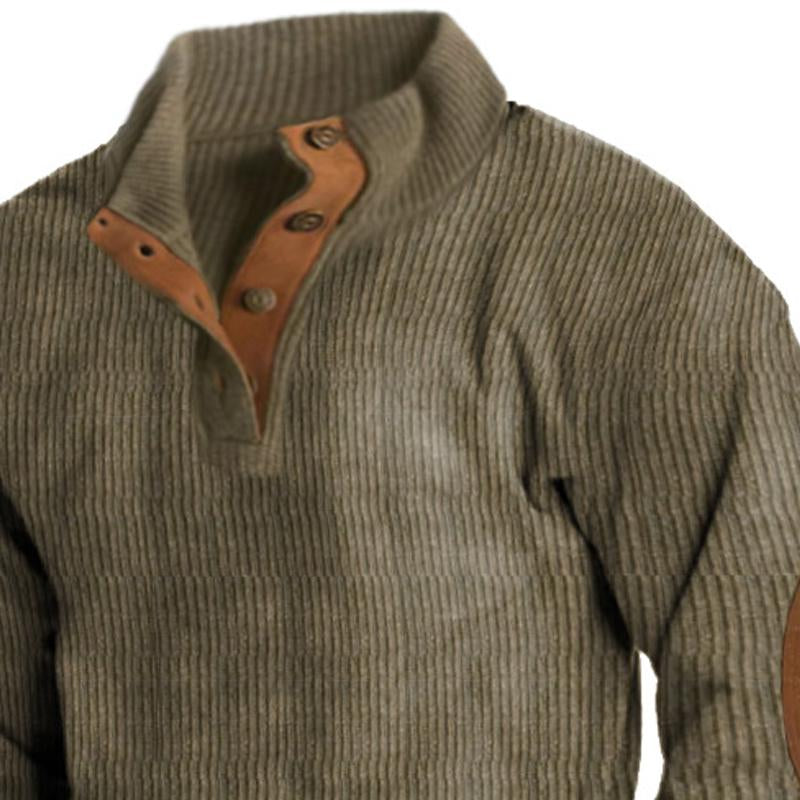 Men's Outdoor Casual Stand Collar Long Sleeve Sweatshirt 35682481X