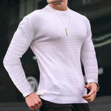 Men's Casual Round Neck Slim Long Sleeve Pullover Knitwear 99012097M