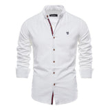Mens Cotton Linen Shirt 93795703X White / S Shirts & Tops