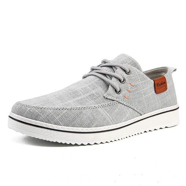 Mens Casual Canvas Shoes 02665670 Grey / 6.5 Shoes