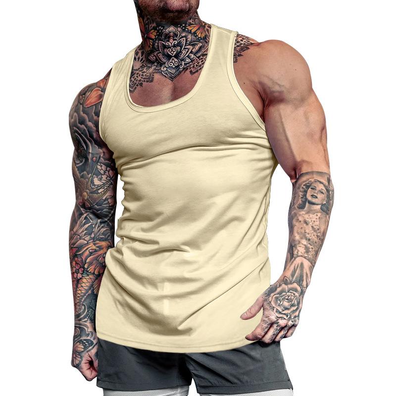 Men's Solid Color Sports Tank Top 18966384X