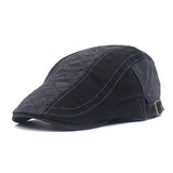 Mens Cotton Beret 04769101W Black Hats