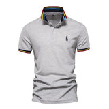 Men's Embroidered Short Sleeve POLO Shirt 22448760X