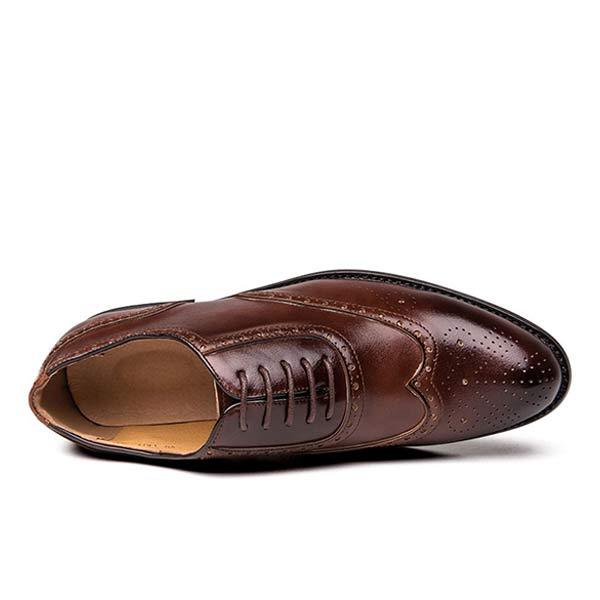 Mens Brogue Carved Leather Shoes 62932875 Shoes