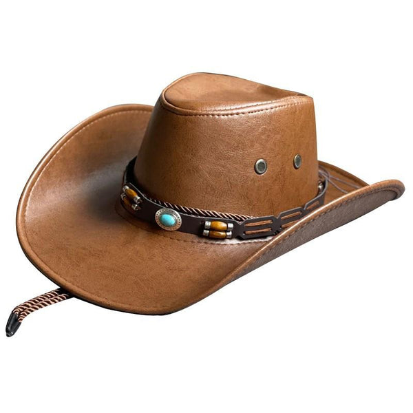 Men's Leather Western Cowboy Hat 09378026Y