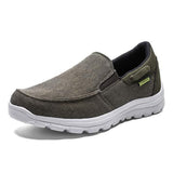 Mens Canvas Slip-On Casual Shoes 95408339 Green / 6.5 Shoes