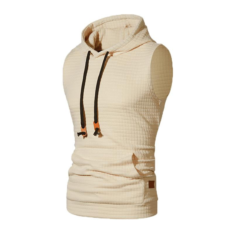 Sudadera deportiva informal con capucha y tirantes para hombre 27636830M