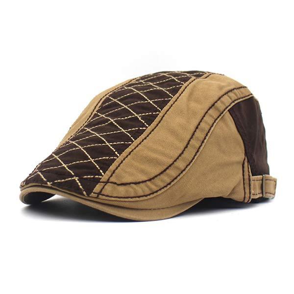 Mens Cotton Beret 04769101W Coffee Hats