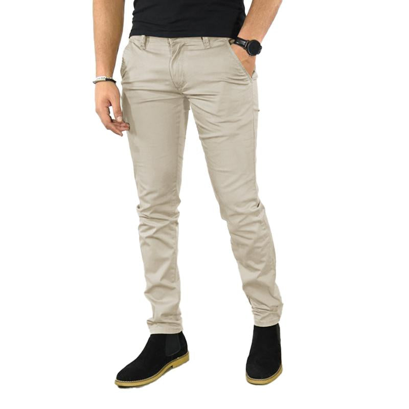 Solid Casual Trousers 84493704X