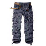 Outdoor Multi-Pocket Loose Cargo Pants (Without Belt) Gray / S Pants