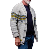 Men's Vintage Long Sleeve Cardigan Knit Jacket 58690700X