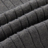 Men's Solid Color Long Sleeve Twist Knit Sweater 93741318Y