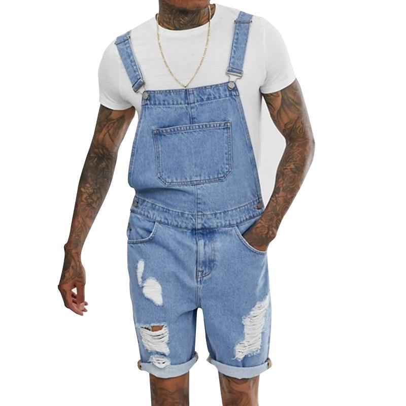 Vintage Denim Ripped Overalls for menn 51380159Y