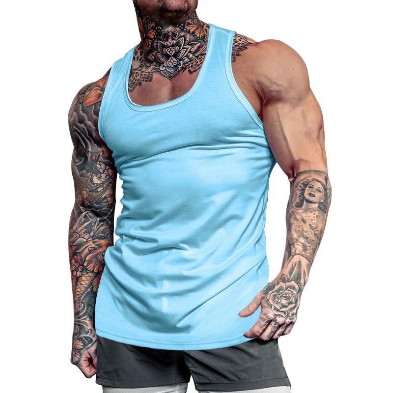 Men's Solid Color Sports Tank Top 18966384X