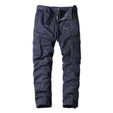 Casual Straight Multi-Pocket Cargo Pants 05518675M (Belt Excluded) Navy / 30 Pants