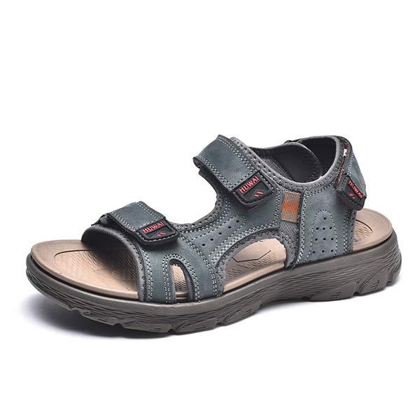 Mens Soft Sole Open Toe Sandals 36334438 Grey / 6 Shoes