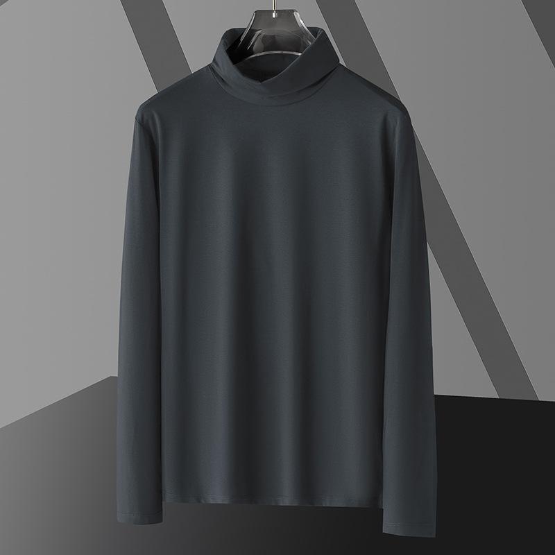 Men's Turtleneck Long Sleeve Solid T-shirt 71884440Z