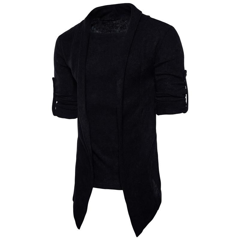 Men's Fake Two Piece Solid Color Knitted Sweater 59321235Y