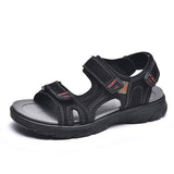 Mens Soft Sole Open Toe Sandals 36334438 Black / 6 Shoes