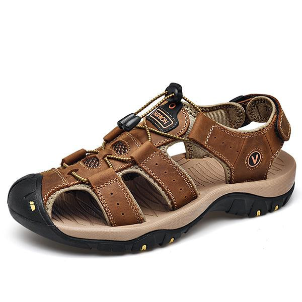 Mens Outdoor Velcro Beach Shoes 42320571M Brown / 6 Shoes