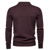 Men's Solid Color Turtleneck Pullover Knit Sweater 47281568X