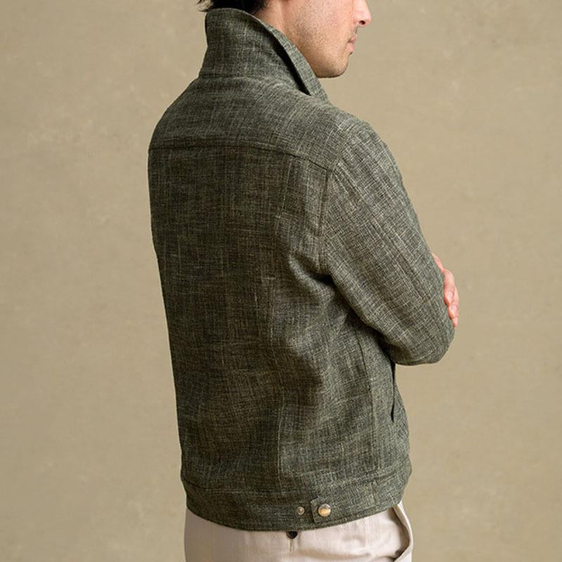Men's Vintage Loose Lapel Single Breasted Jacket 70562035M